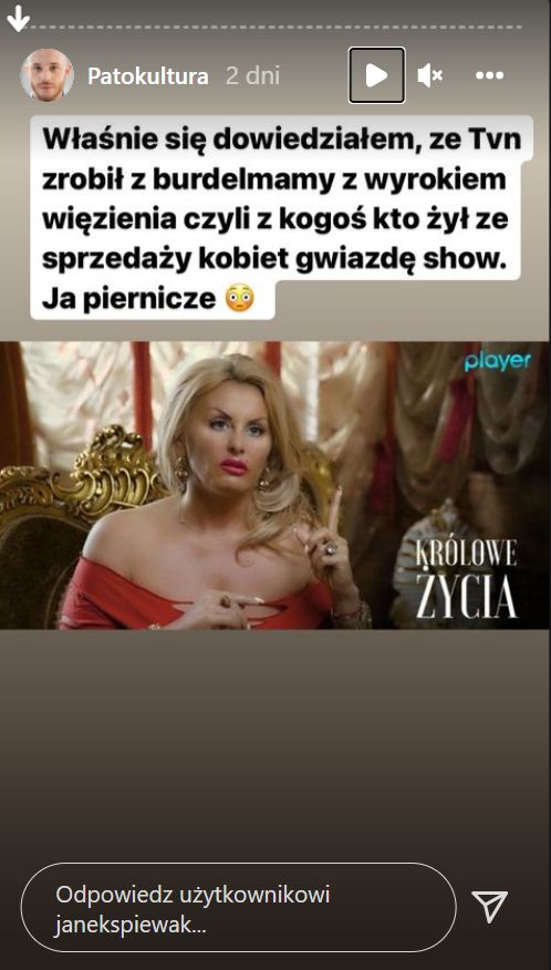 Jan Śpiewak vs Królowe Życia