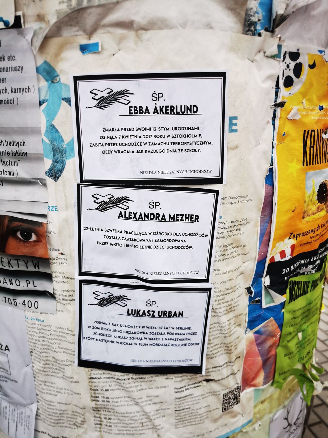 Antyuchodźcze nekrologi w Michałowie 