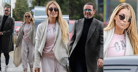 Zadowolona Małgonia w dresie i elegancki Radosław spieszą na siłownię (ZDJĘCIA)