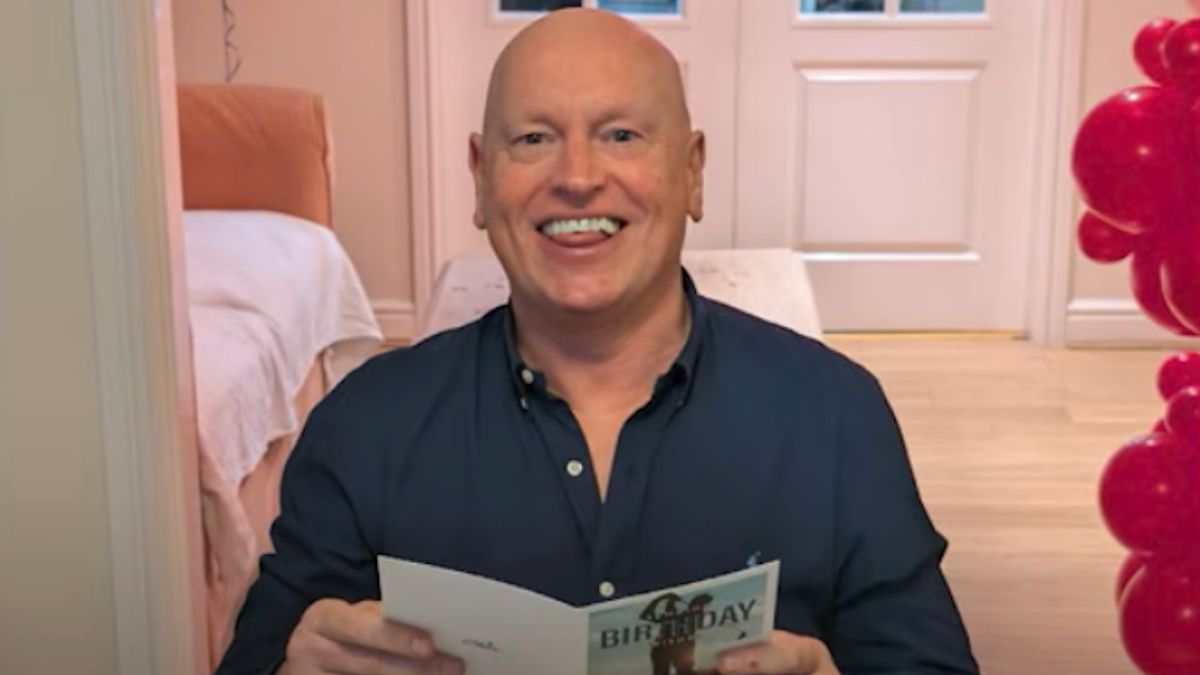 John Wardman podczas swoich urodzin.