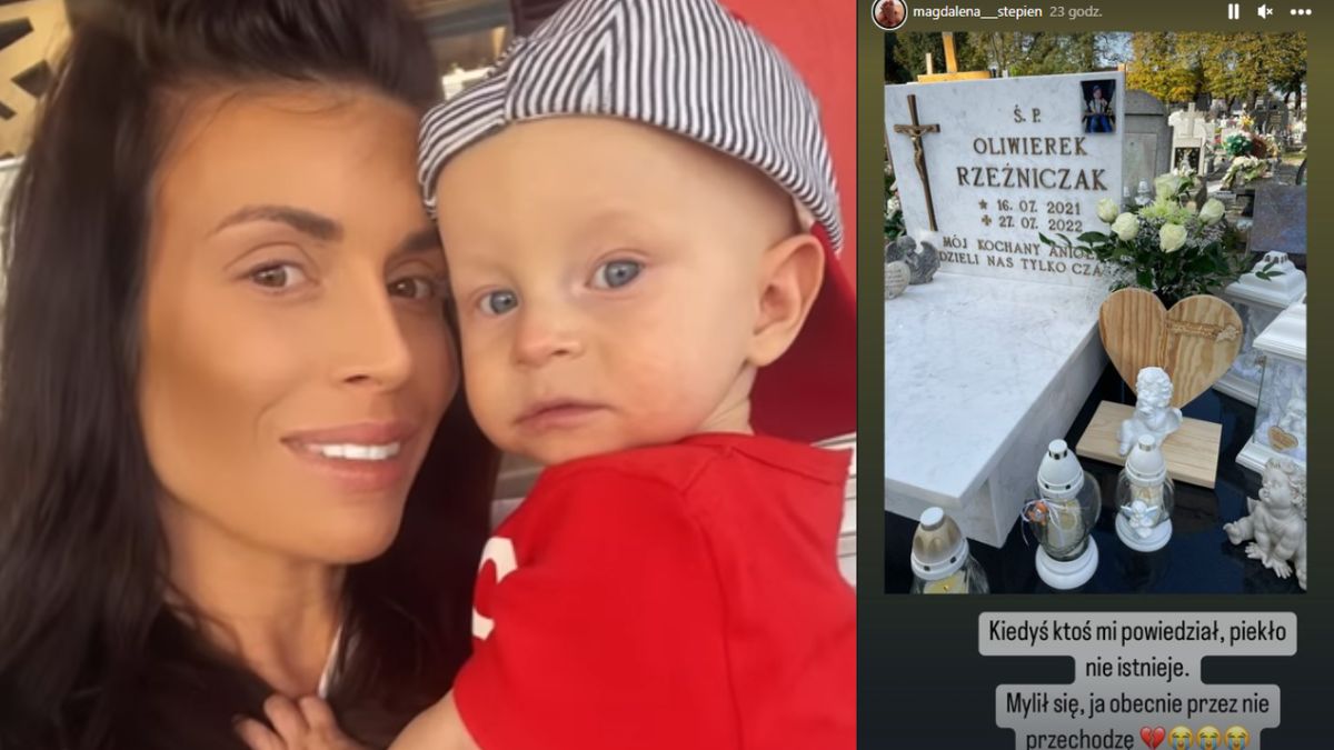 Magdalena Stępień rozpacza po stracie synka