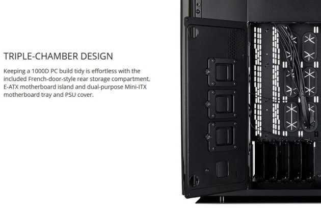 Corsair 1000D obudowa komory
