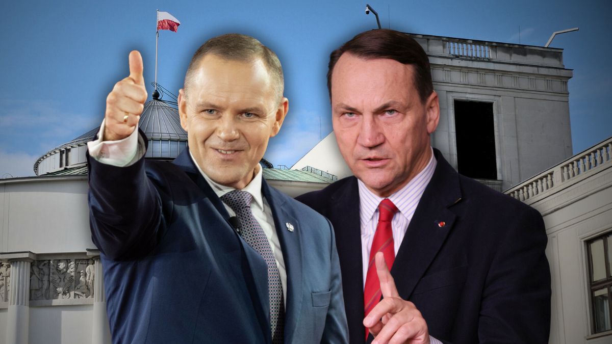 Karol Nawrocki i Radosław Sikorski