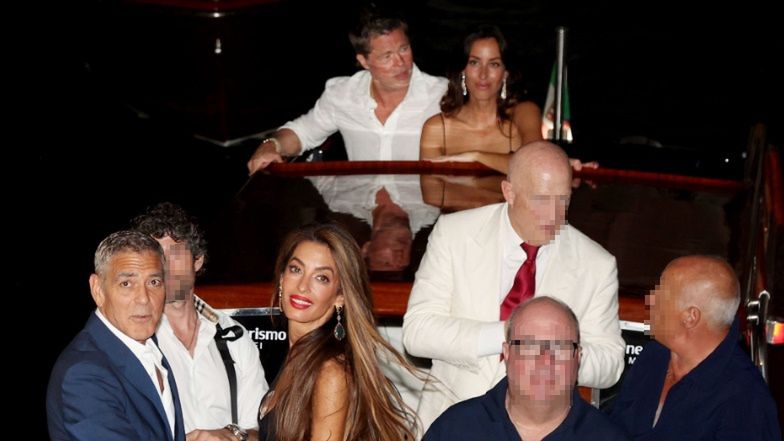 George Clooney i Brad Pitt zabrali ukochane na podwójną randkę