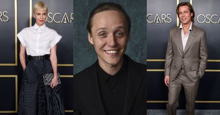 Bartosz Bielenia bryluje u boku Brada Pitta i Charlize Theron na dorocznym lunchu oscarowym (FOTO)