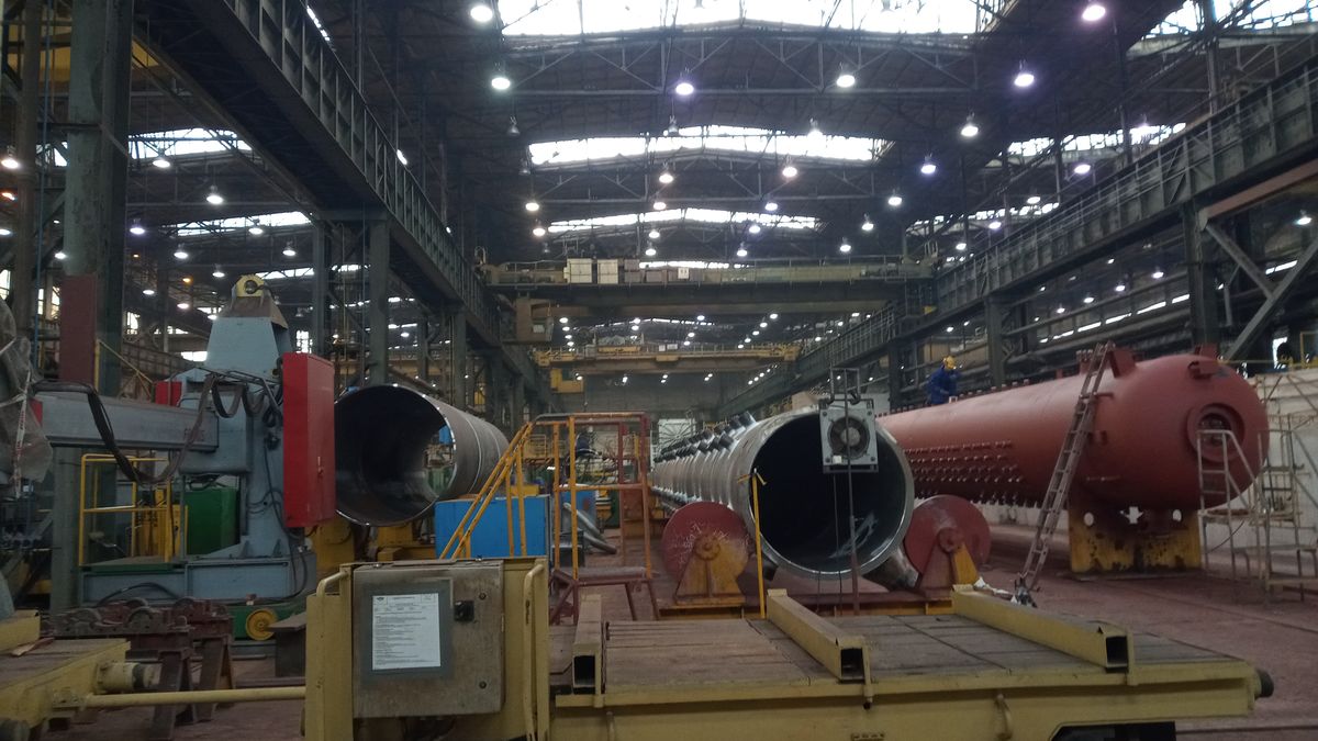 Hala produkcyjna Rafako w Raciborzu.