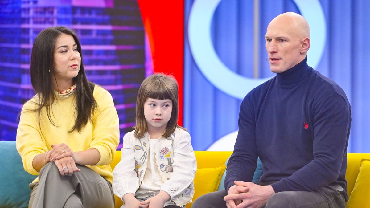 Krzysztof "Diablo" Włodarczyk z rodziną w "halo tu Polsat"