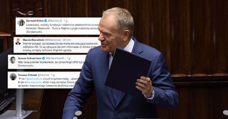 Tusk cytuje protokół afery Zondacrypto. Sieć już płonie