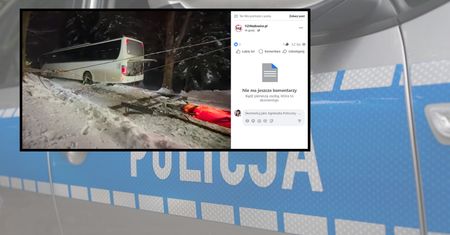 Autokar zawisł nad skarpą. "A on na pewno ma uprawnienia?"