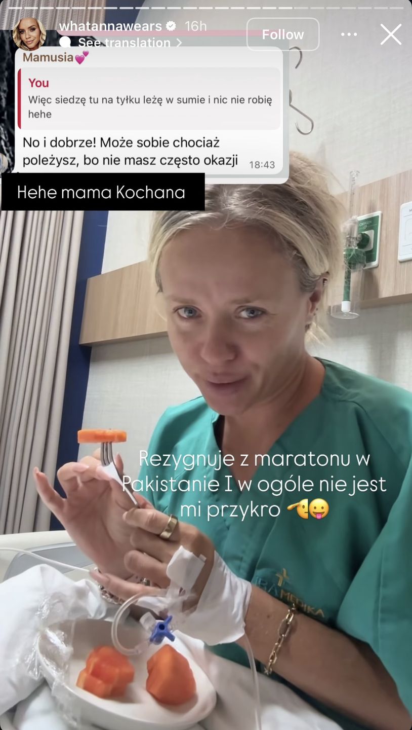 Anna Skura pokazała szpitalne jedzenie