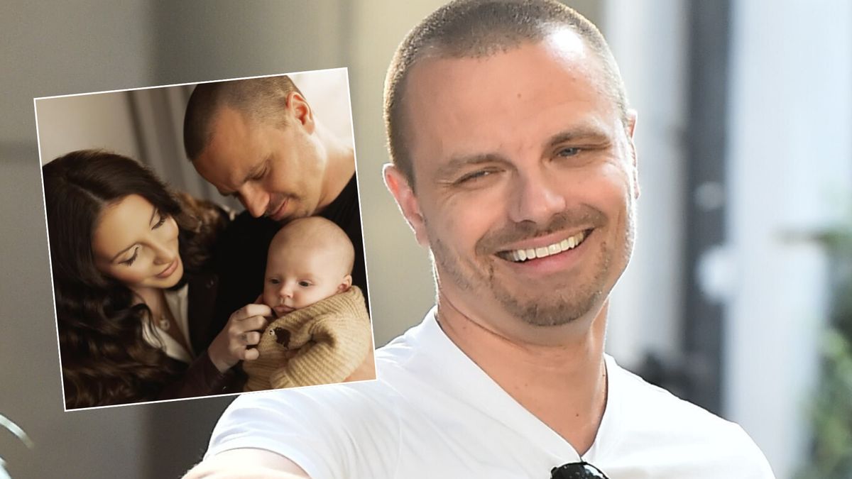 Marcin Hakiel z rodziną