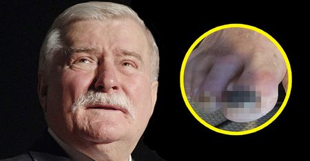 Lech Wałęsa pokazał swoje stopy. Internauci reagują