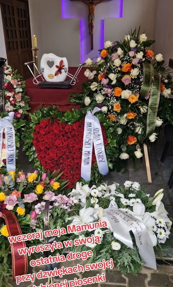 Izabela Zeiske opublikowała nagranie z pogrzebu mamy