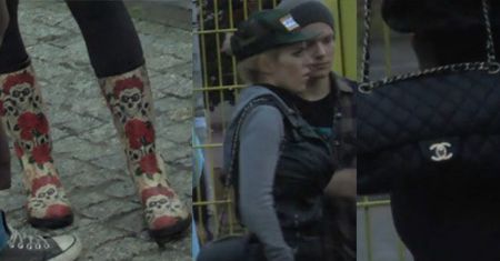 Doda w kaloszach i z torebką Chanel...
