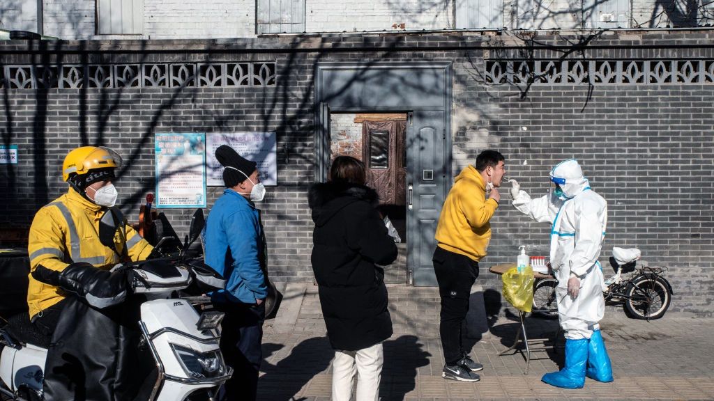Tak wygląda testowanie mieszkańców w Pekinie