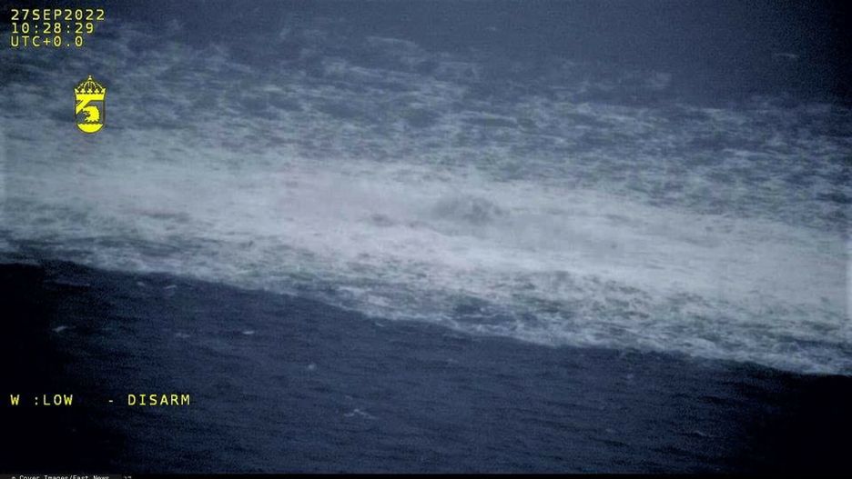 Nord Stream

This footage shared by the Swedish Coast Guard on Wednesday shows methane gas leaking from the Nord Stream gas pipelines near  the Danish island of Bornholm.
 
EU officials have said the leaks in the pipelines from Russia to Europe were caused by sabotage - although they have not yet directly accused Russia, whose government have denied they are responsible.
 
The head of the European Commission, Ursula von der Leyen has said an act of sabotage will be met with "strongest possible response".
 
Ukrainian officials have accused  Russia of a "terrorist attack".The EU has previously accused Russia of weaponising the pipeline by shutting it off.
 
The operators of Nord Stream 2 first warned of a loss of pressure in the pipeline on Monday, with the operator of Nord Stream 1 saying the undersea pipelines had simultaneously sustained "unprecedented" damage on Tuesday.

The gas leak has caused concerns over its contribution to climate change as methane is a potent greenhouse gas.

In its environmental rescue mission, the Swedish Coast Guard's has the responsibility to combat releases of oil and other harmful substances at sea, which includes gas. Based on the current situation, it is not possible to limit or combat the release, but the gas dissolves little by little into both the water and the air. Given that the gas dissolves relatively quickly, the concentration and thus also the risks are reduced. The release itself is visible on the sea surface as a bubbling underwater plume and amounts to approx. 900 meters in diameter.

An environmental rescue operation has been started and the Swedish Coast Guard's combination vessel KBV 003 Amfitrite will be in close proximity to the area and our aircraft is continuously patrolling the position.

Where: Denmark
When: 28 Sep 2022
Credit: Swedish Coast Guard/Cover Images

**EDITORIAL USE ONLY. MATERIALS ONLY TO BE USED IN CONJUNCTION WITH EDITORIAL STORY. THE USE OF THESE MATERIALS FOR ADVERTISING, MARKETING OR ANY OTHER COMMERCIAL PURPOSE IS STRICTLY PROHIBITED. MATERIAL COPYRIGHT REMAINS WITH STATED SUPPLIER.**