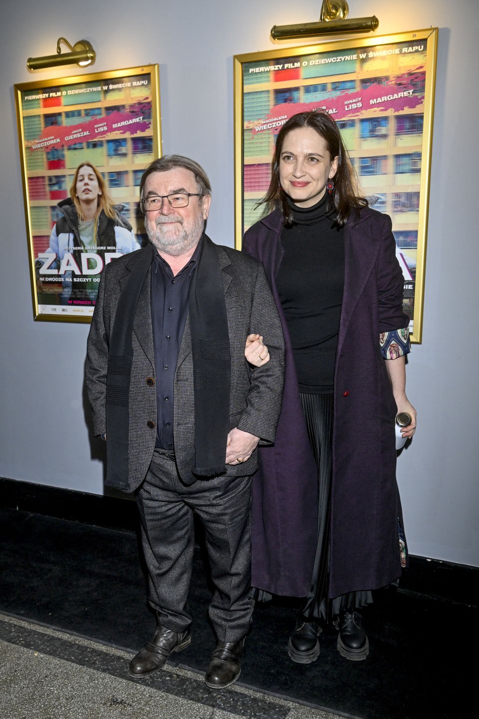 Edward Miszczak i Anna Cieślak na premierze filmu "Zadra"