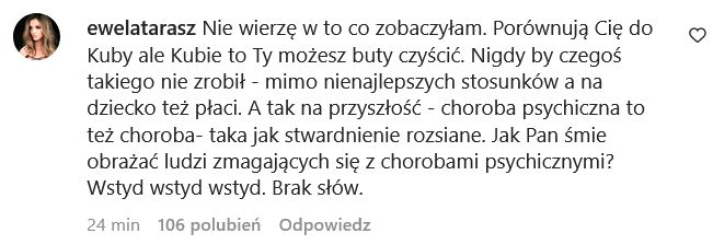 Komentarz matki córki Jakuba Rzeźniczaka po kolejnym wybryku Antka Królikowskiego