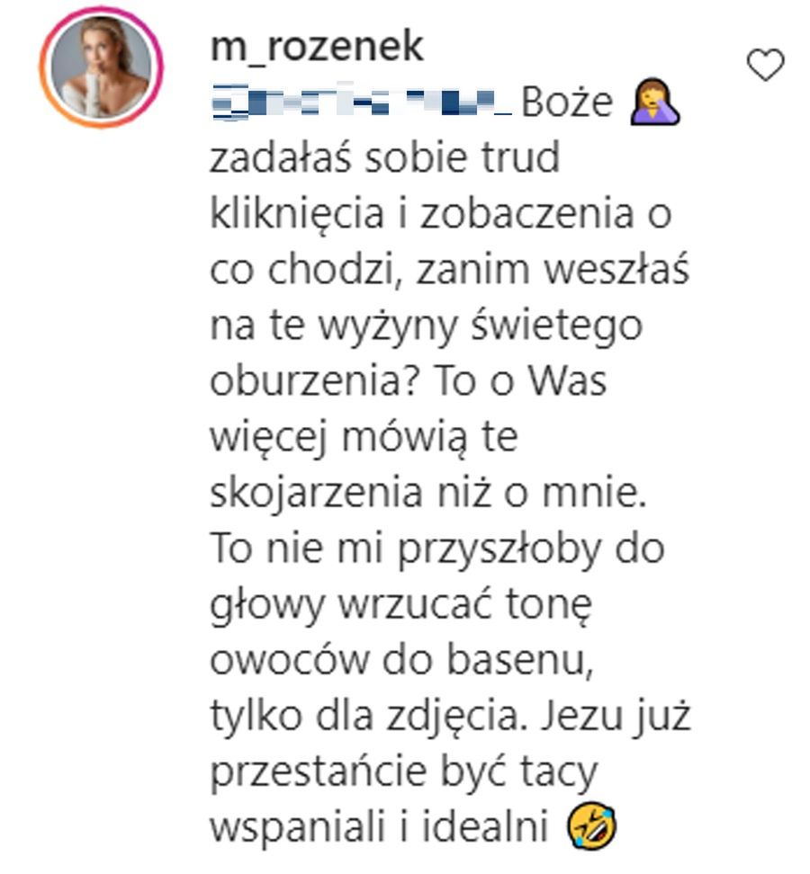 Małgorzata Rozenek odpowiada na krytykę