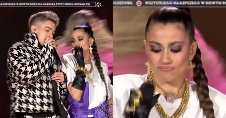 "Sylwester Marzeń" TVP. Maja Hyży też zaliczyła wpadkę z playbackiem na scenie i to DWUKROTNIE! Wyszło niezręcznie? (WIDEO)