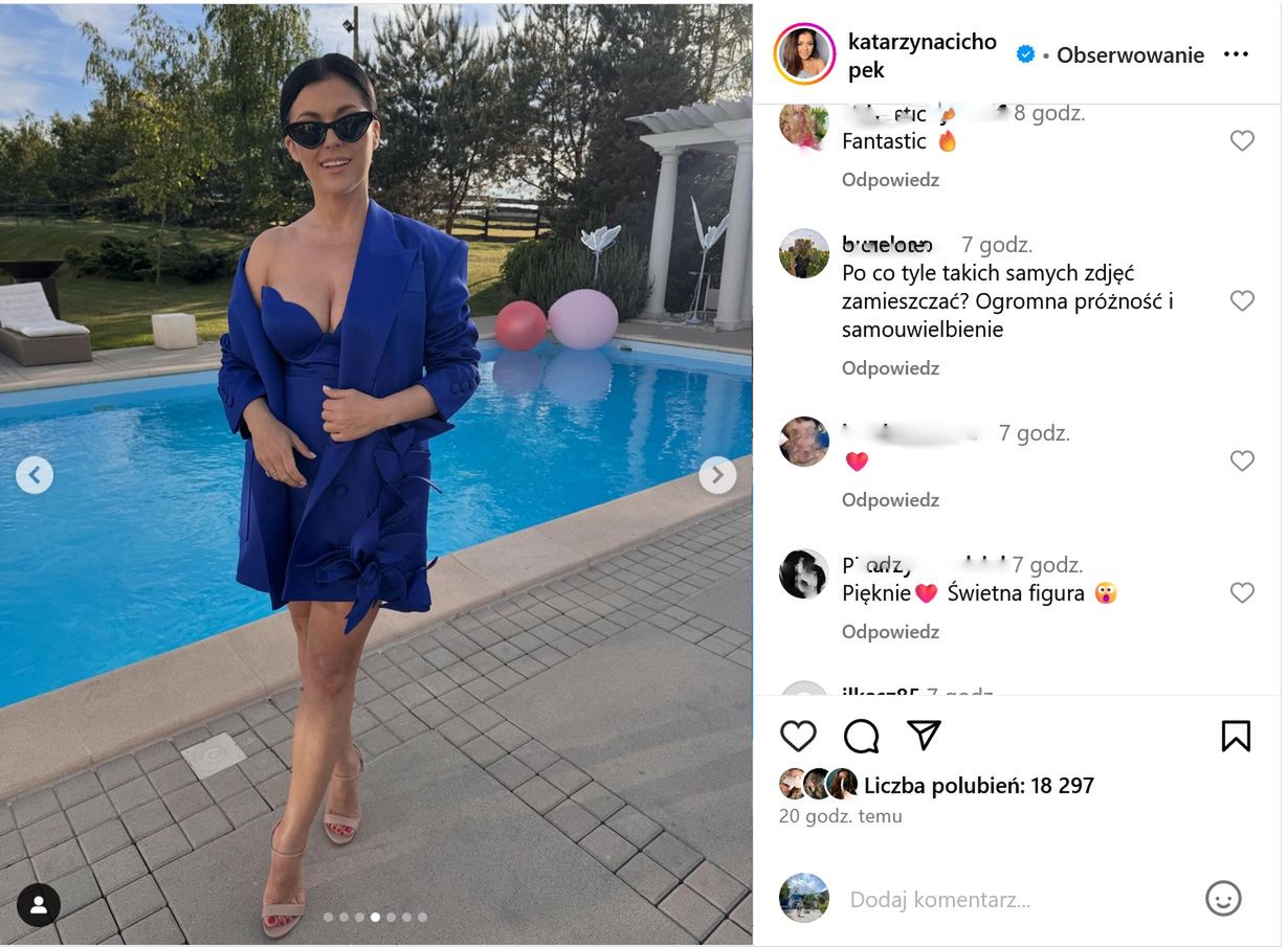 Internauci oceniają weselną stylizację Katarzyny Cichopek. "Pięknie" kontra "No nie"