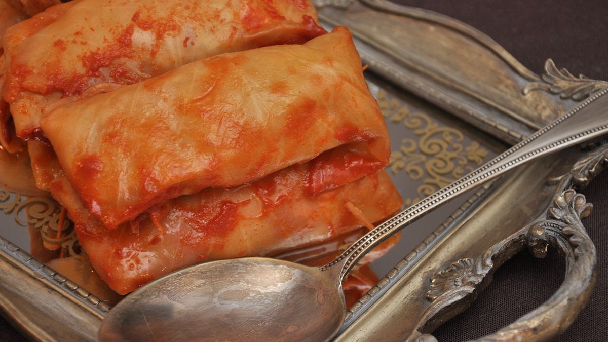 Postne gołąbki z dorszem