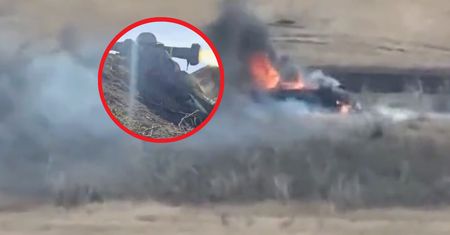Precyzyjne uderzenie z Javelina. T-80 wyleciał w powietrze
