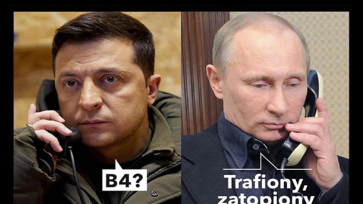 Rosyjski okręt zatonął. Memy wyśmiewają wojsko Putina