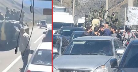 Rosjanie wysyłają transporter opancerzony. "Na wypadek, gdyby ludzie chcieli się przebić"