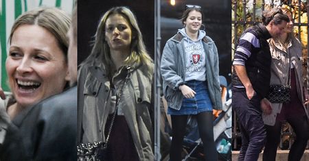 Ciężarna Odeta Moro poszła na kolację z partnerem i nastoletnią córką (ZDJĘCIA)