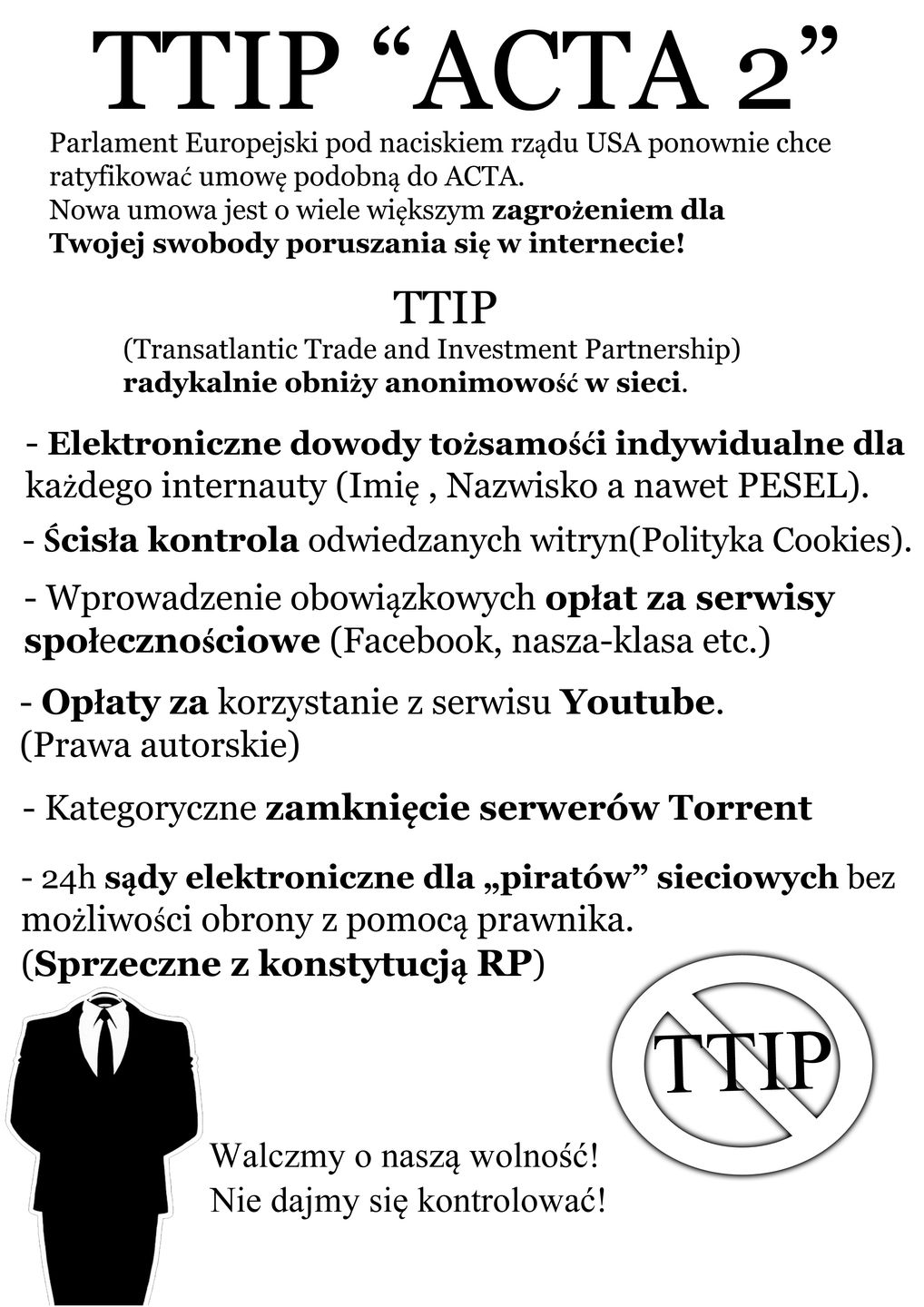 Znowu wyjdziemy na ulicę? TTIP to druga ACTA 2