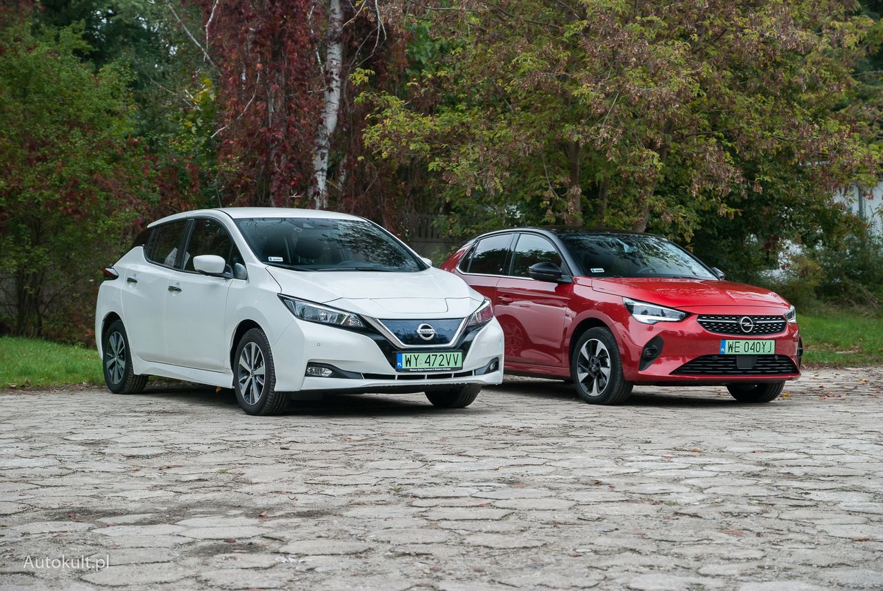 Test: Opel Corsa-e vs Nissan Leaf - przewaga na papierze nie zawsze daje wygraną