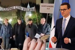 Skandal z transparentem. Morawiecki zabiera głos