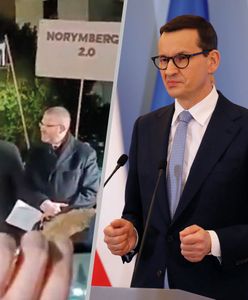 Skandal z transparentem. Morawiecki zabiera głos