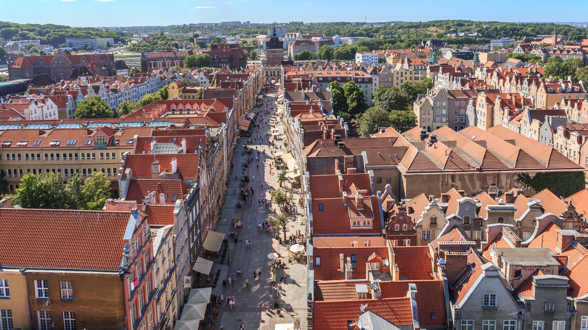 Gdańsk, widok na Stare Miasto