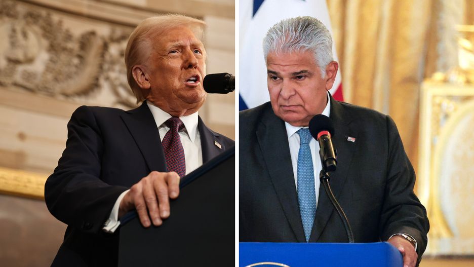 Donald Trump i prezydent Panamy