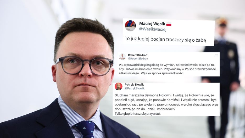 Fala komentarzy po konferencji Hołowni