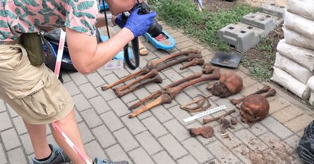 Ponure znalezisko w Gdyni. Odkopali ludzkie kości