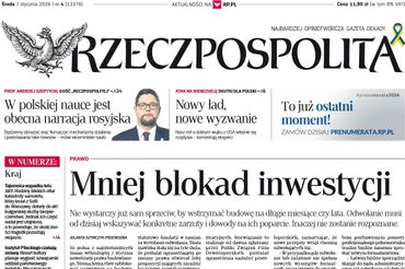 Pierwsza strona "Rzeczpospolitej"