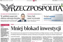 Pierwsza strona "Rzeczpospolitej"
