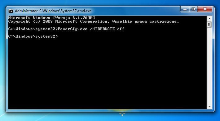 jak ograniczyć wielkość pliku hibernacji w Windows 7 i Vista? 4