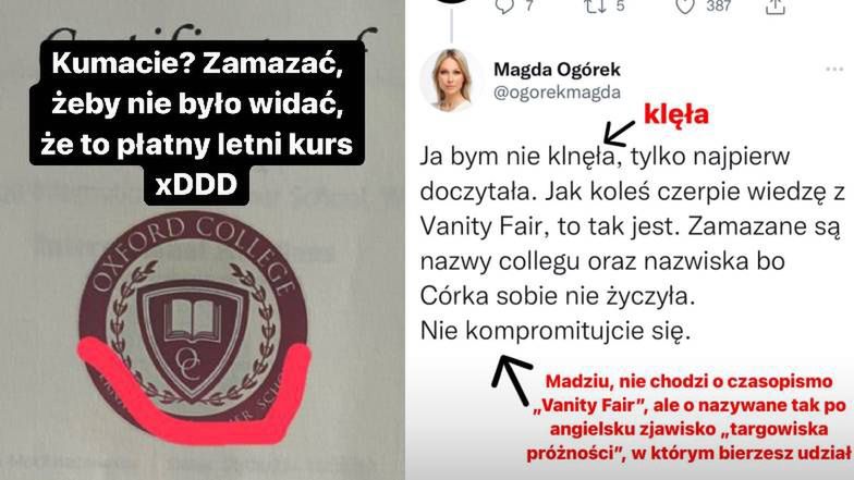 Magdalena Ogórek przekomarza się się z internautami