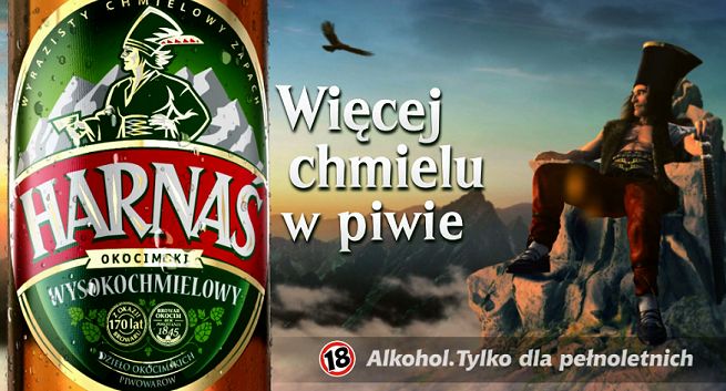„Więcej chmielu w piwie” reklamuje Harnasia Wysokochmielowego (wideo)