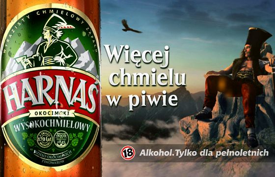 „Więcej chmielu w piwie” reklamuje Harnasia Wysokochmielowego (wideo)