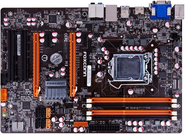 Foxconn Z77A-S płyta główna zdjęcie widok z góry