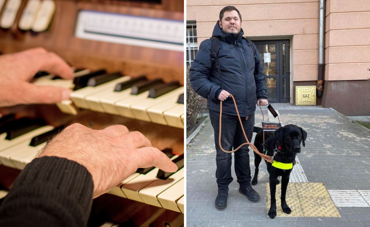 Organista stracił pracę, zanim ją zaczął. Bo jest niewidomy