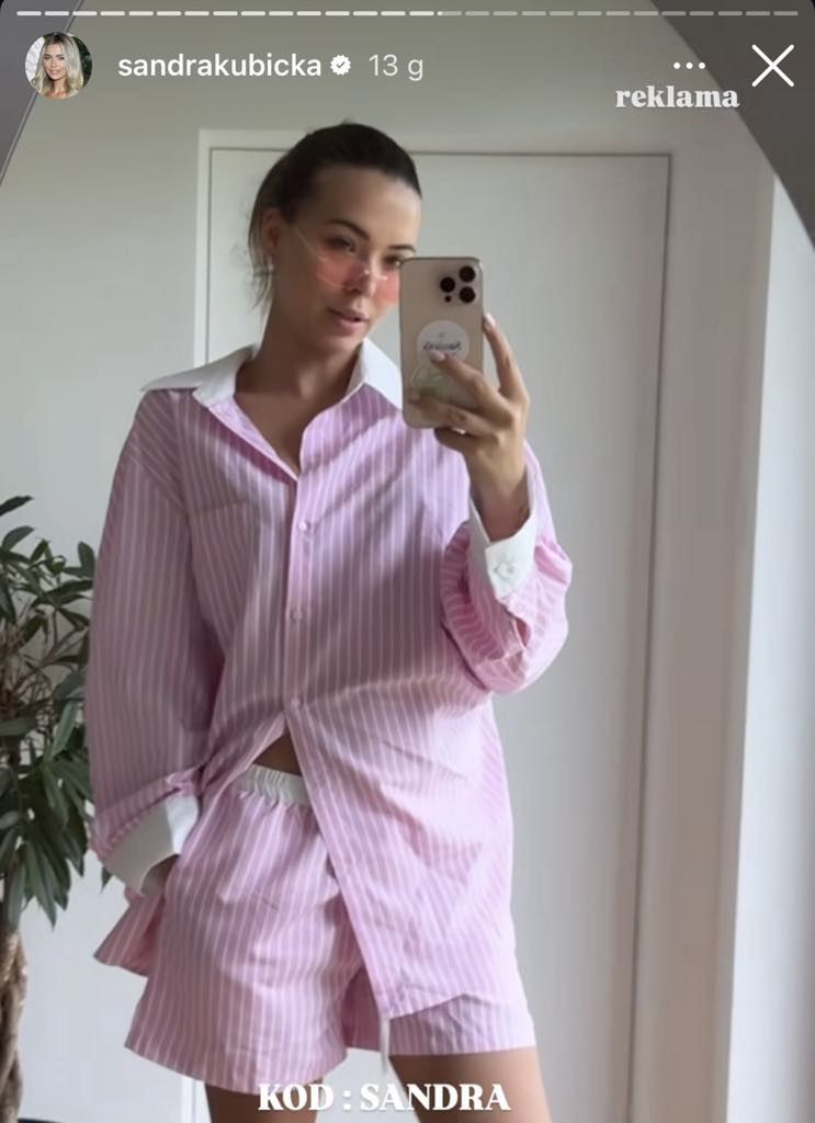 Sandra Kubicka pozuje w komplecie na lato 
