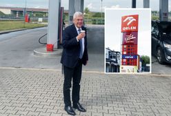 Senator PiS na stacji paliw. "Sztuka kadrowania"
