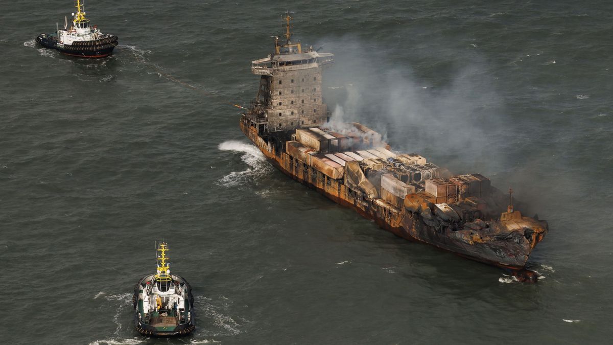 Na Morzu Północnym doszło do kolizji tankowca z kontenerowcem 