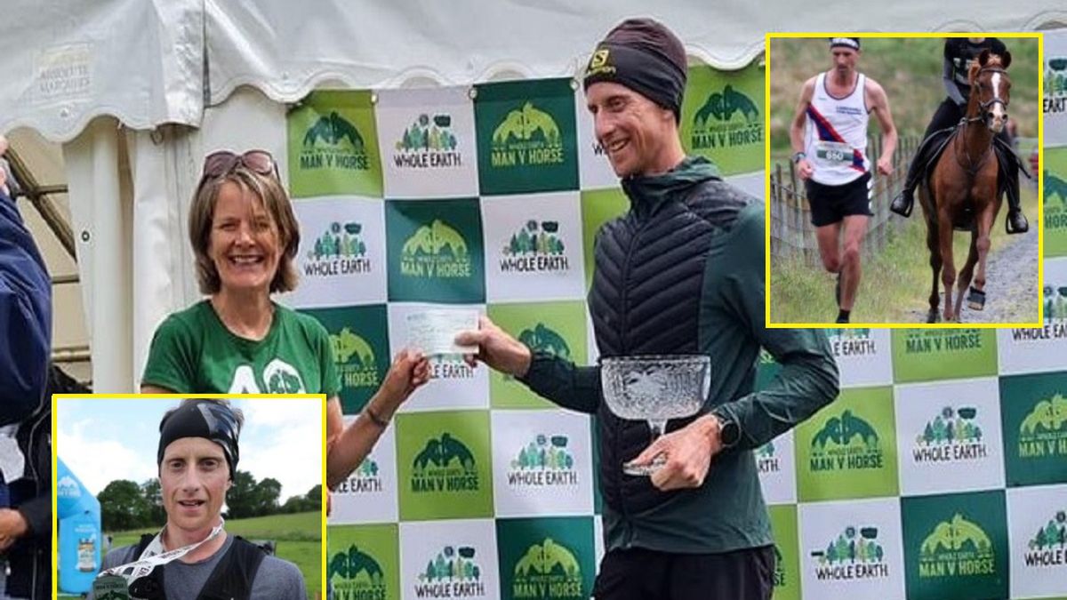 Człowiek wygrał w wyścigu z koniem